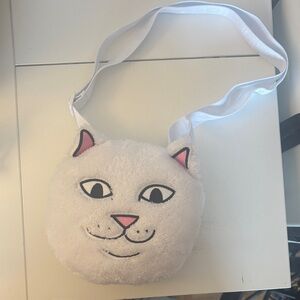 Ripndip White Cat Face Plush Toy